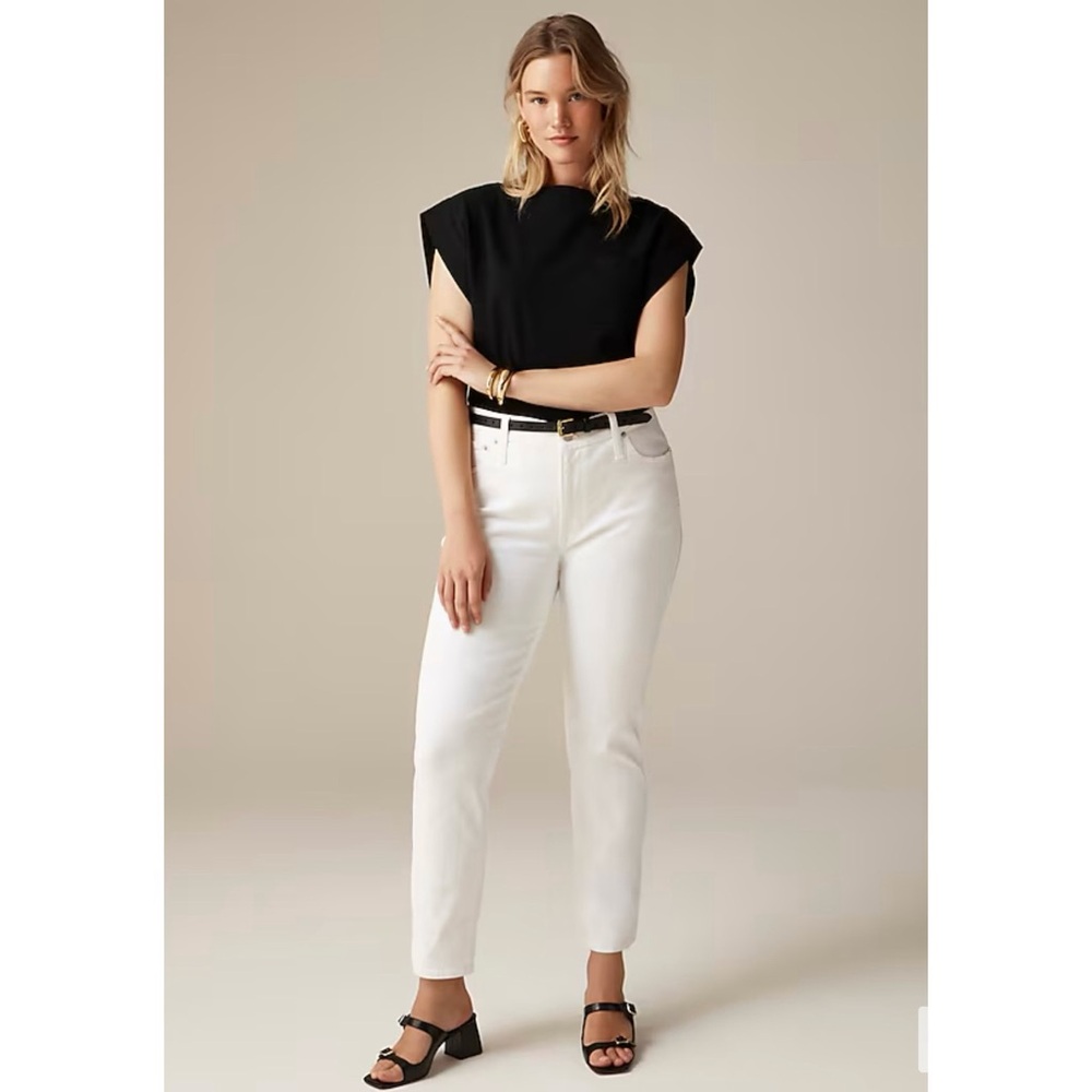 NWT J. Crew 9" Vintage Slim-straight Jean White Wash